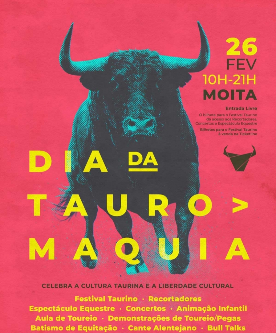 CARTAZ DO DIA DA TAUROMAQUIA 2022